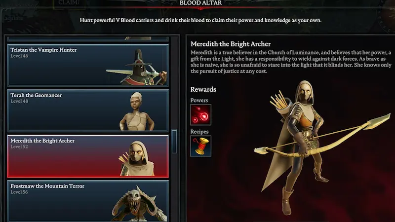 Meredith the Bright Archer (level 52)