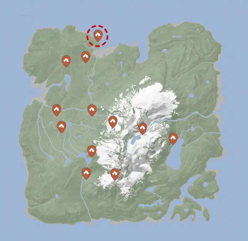sons of the forest'ta rebreather harita lokasyonu