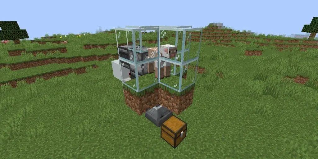Minecraft otomatik yun farmi makinesi