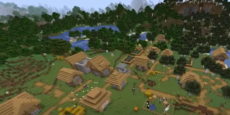 minecraft'ta bir köy